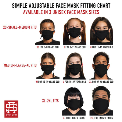 Secret Artist Assorted Bulk Cloth Face Masks
