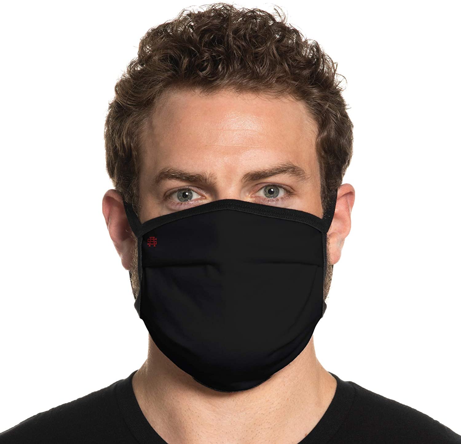 Secret Artist Non-Pleated Black/Black Reversible Cloth Face Mask