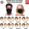 Secret Artist Non-Pleated Black/Black Reversible Cloth Face Mask