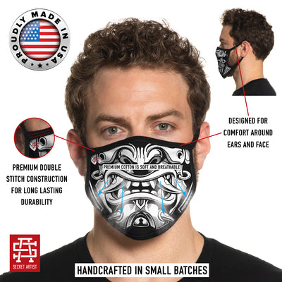 Secret Artist Non-Pleated Samurai Cloth Face Mask