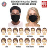 Secret Artist Assorted Graphic 3-Pack Non-Pleated Cloth Face Masks