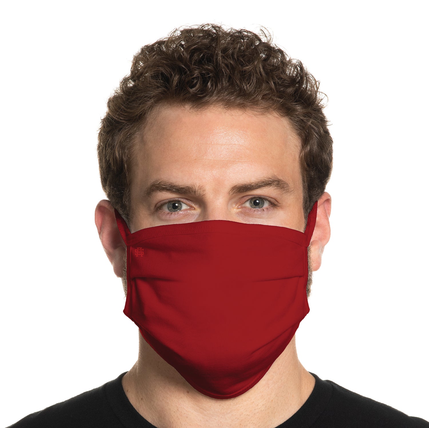 Secret Artist Pleated Red/Black Reversible Cloth Face Mask
