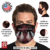 Secret Artist Pleated Burgundy Black Tie Dye/Black Reversible Cloth Face Mask